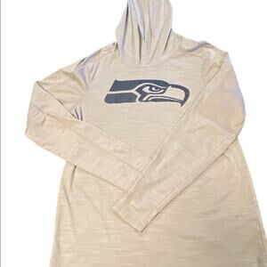 NFL Seattle Seahawks Dri-Fit Type Hoodie Youth XL 16/18 light Gray